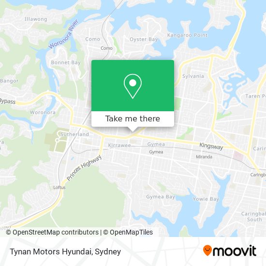 Tynan Motors Hyundai map