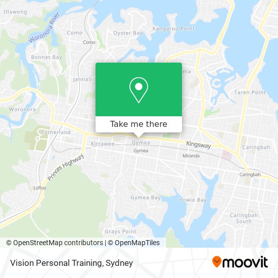 Mapa Vision Personal Training