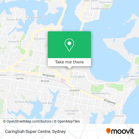 Mapa Caringbah Super Centre