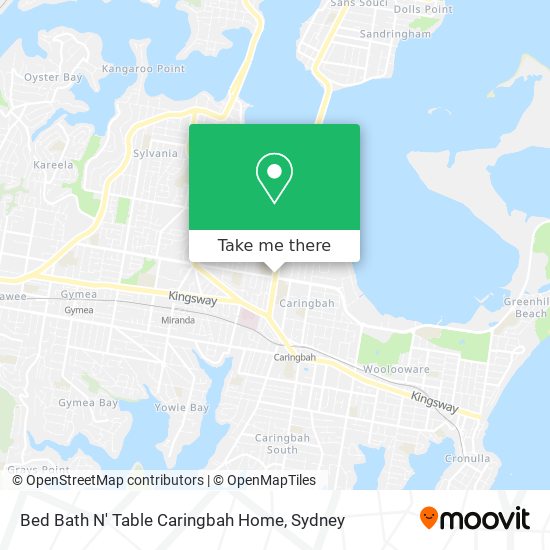 Bed Bath N' Table Caringbah Home map