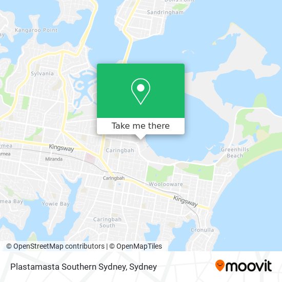 Mapa Plastamasta Southern Sydney