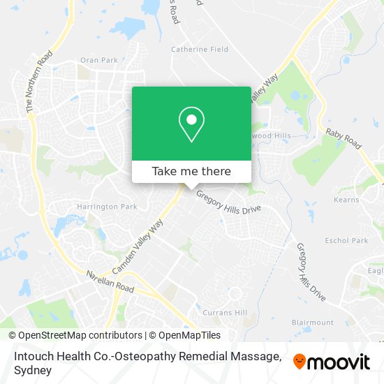 Mapa Intouch Health Co.-Osteopathy Remedial Massage