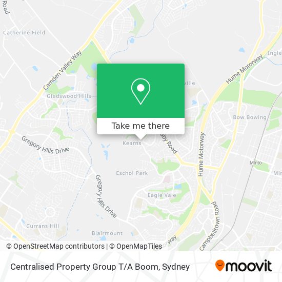 Centralised Property Group T / A Boom map