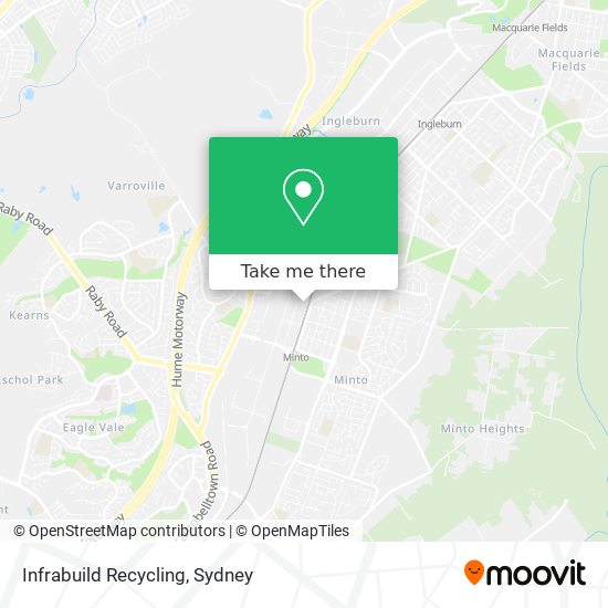 Infrabuild Recycling map