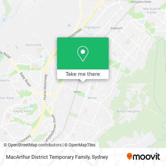 MacArthur District Temporary Family map