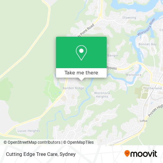 Mapa Cutting Edge Tree Care