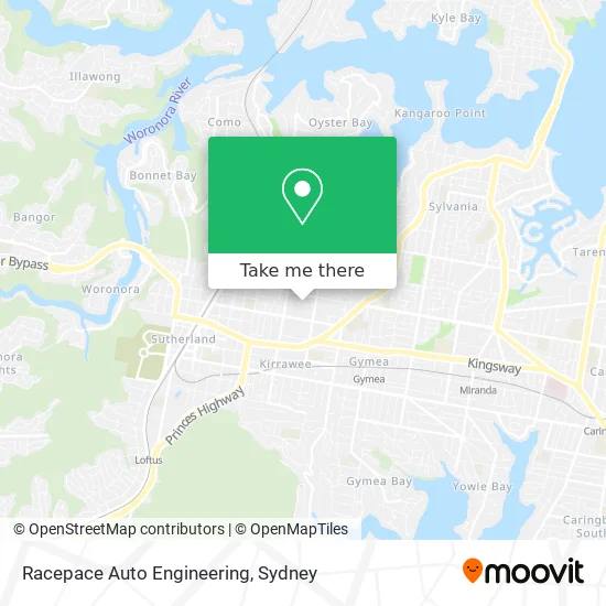 Racepace Auto Engineering map