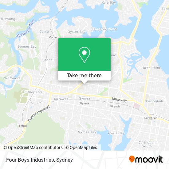 Four Boys Industries map