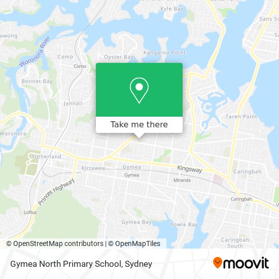 Mapa Gymea North Primary School