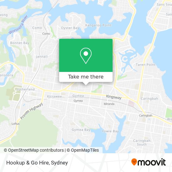 Hookup & Go Hire map