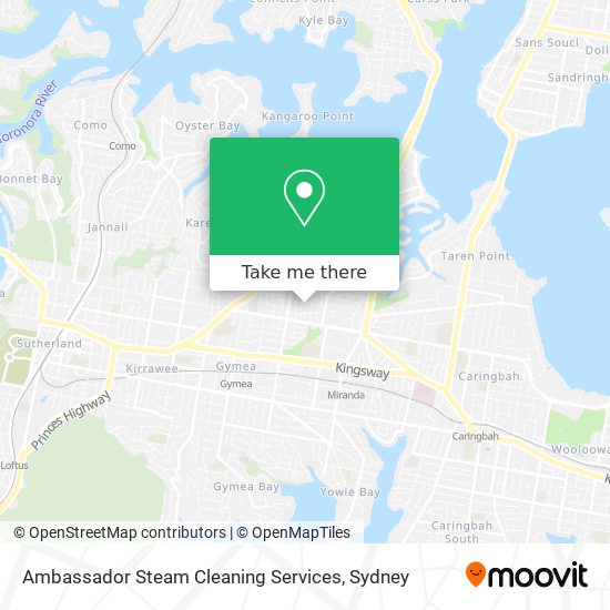 Ambassador Steam Cleaning Services map