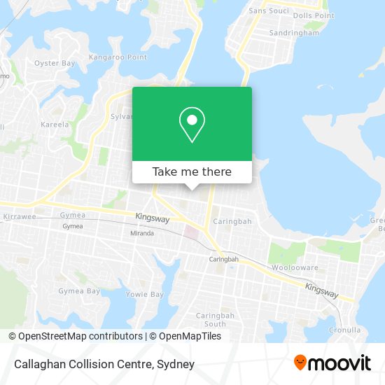 Callaghan Collision Centre map