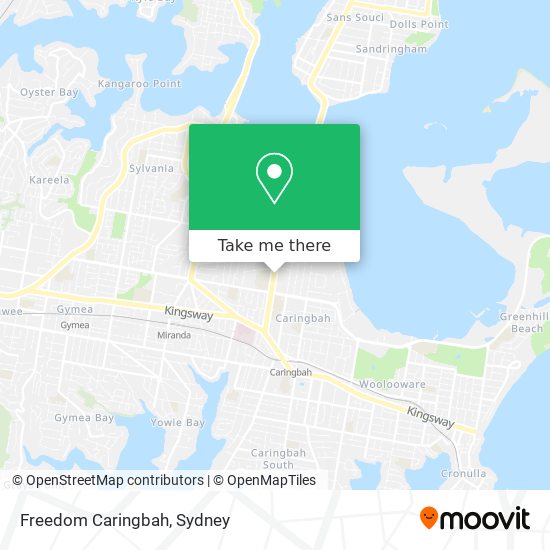 Mapa Freedom Caringbah