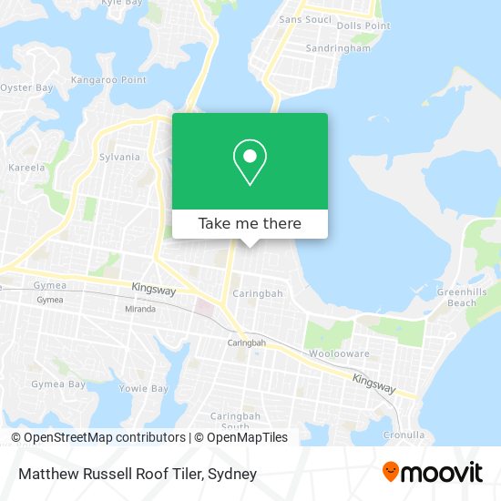 Matthew Russell Roof Tiler map