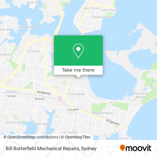 Bill Butterfield Mechanical Repairs map