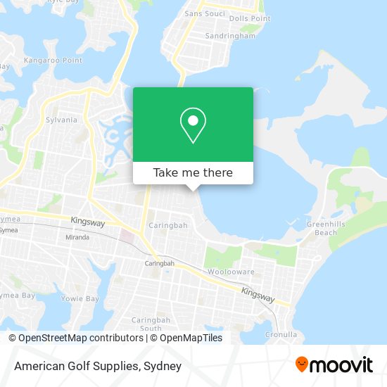 How to get to American Golf Supplies in Caringbah by Bus or Train?