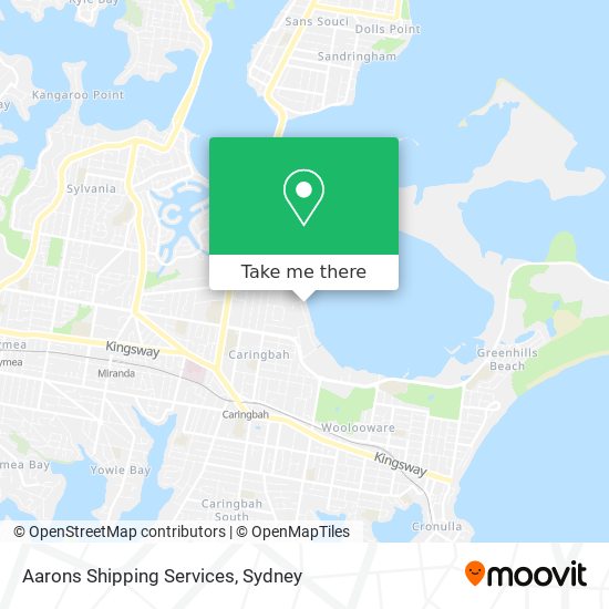 Aarons Shipping Services map