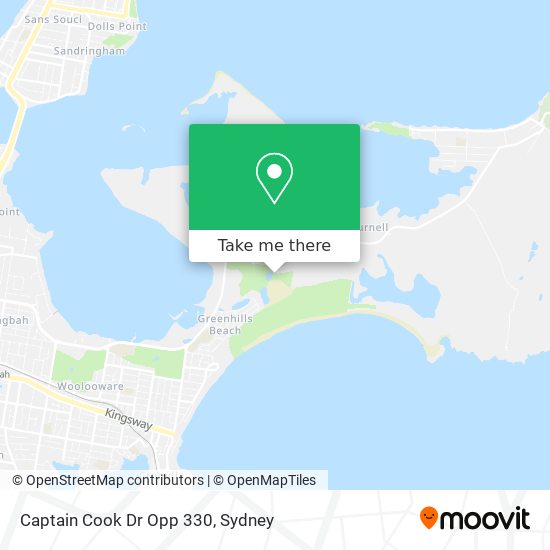 Captain Cook Dr Opp 330 map