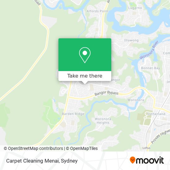 Mapa Carpet Cleaning Menai