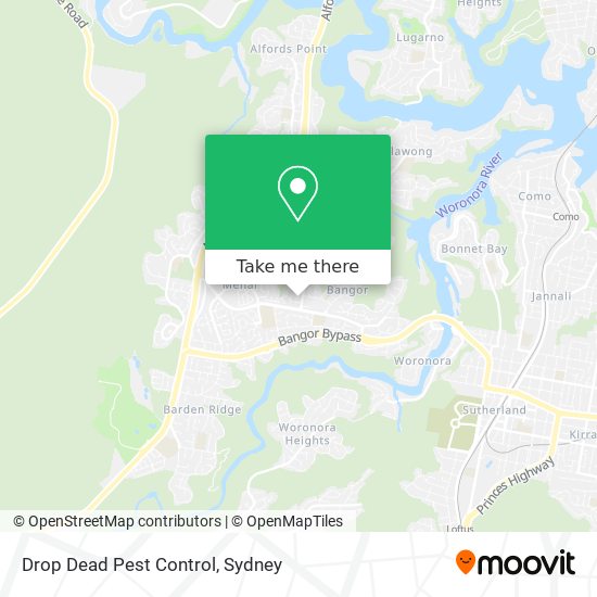 Drop Dead Pest Control map