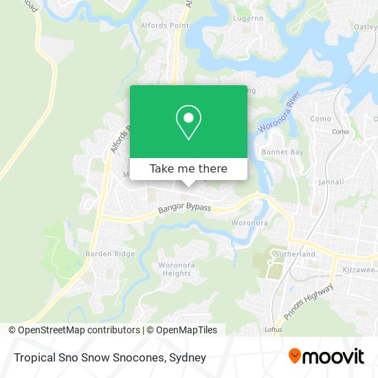 Tropical Sno Snow Snocones map