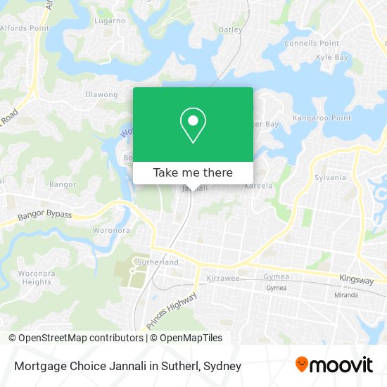 Mortgage Choice Jannali in Sutherl map