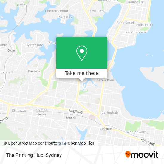 The Printing Hub map