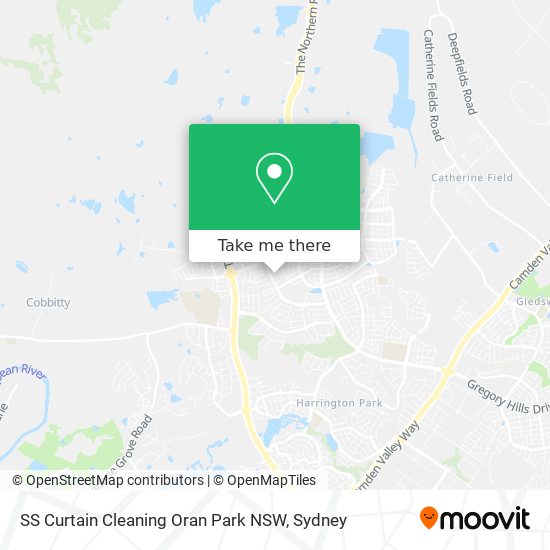 Mapa SS Curtain Cleaning Oran Park NSW