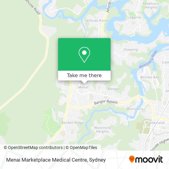 Menai Marketplace Medical Centre map