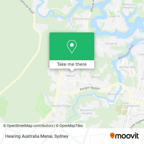 Hearing Australia Menai map