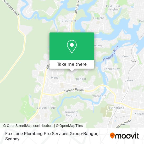 Fox Lane Plumbing Pro Services Group-Bangor map