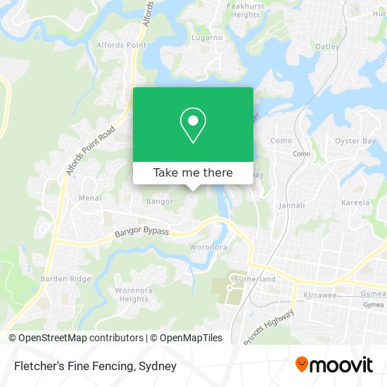 Fletcher's Fine Fencing map