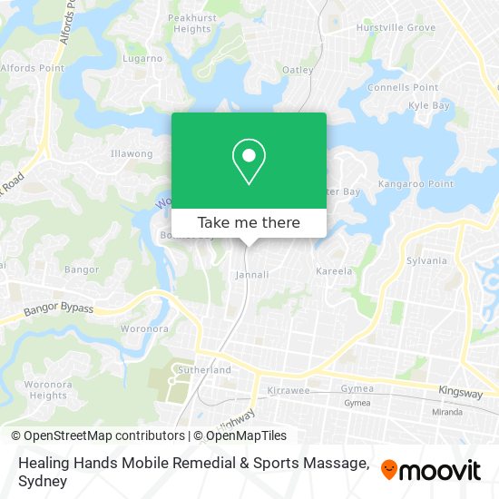 Mapa Healing Hands Mobile Remedial & Sports Massage