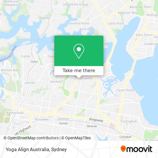 Mapa Yoga Align Australia