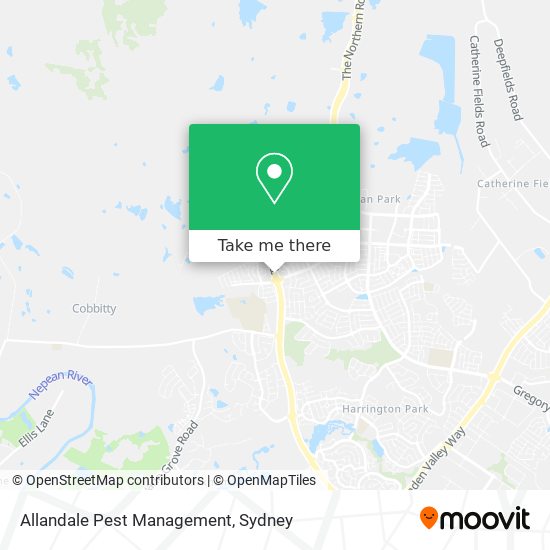 Mapa Allandale Pest Management