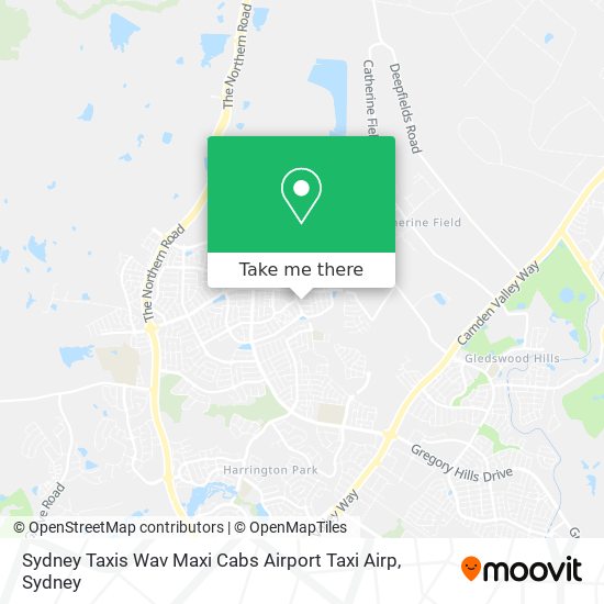 Mapa Sydney Taxis Wav Maxi Cabs Airport Taxi Airp