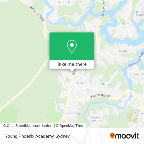 Young Phoenix Academy map