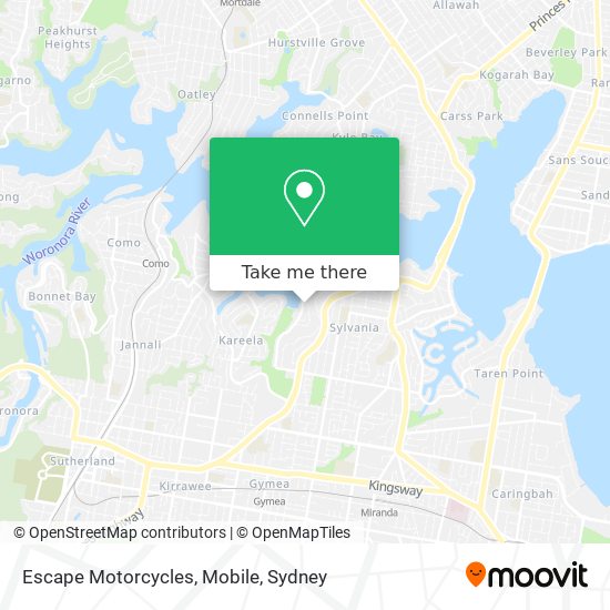 Escape Motorcycles, Mobile map