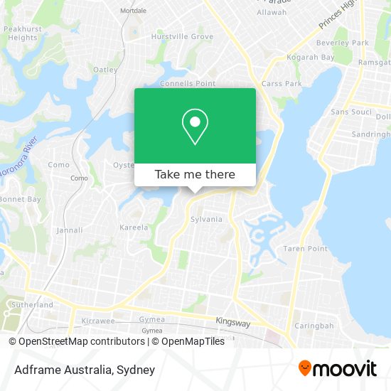 Adframe Australia map