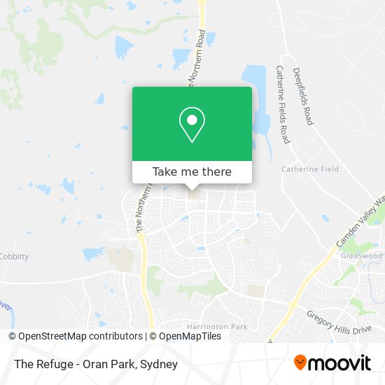 The Refuge - Oran Park map