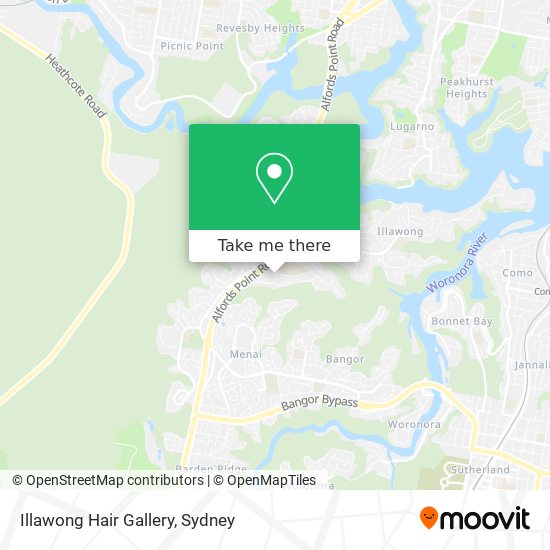 Illawong Hair Gallery map