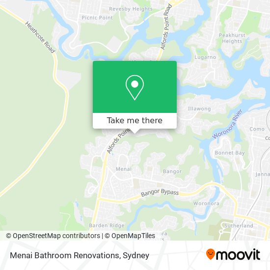 Menai Bathroom Renovations map