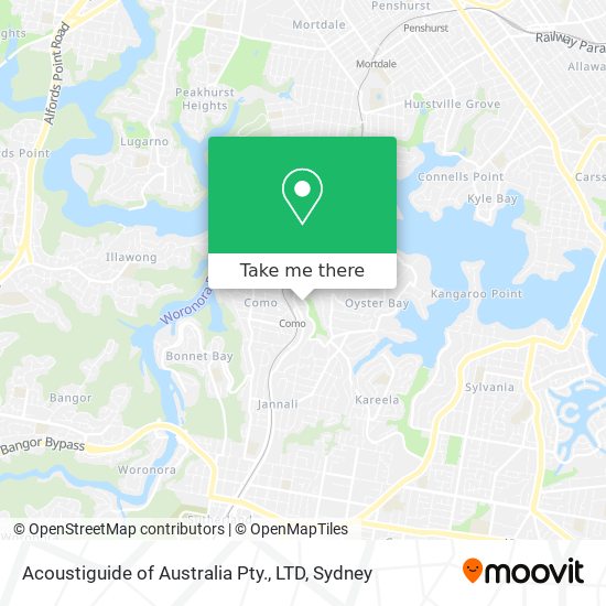 Acoustiguide of Australia Pty., LTD map