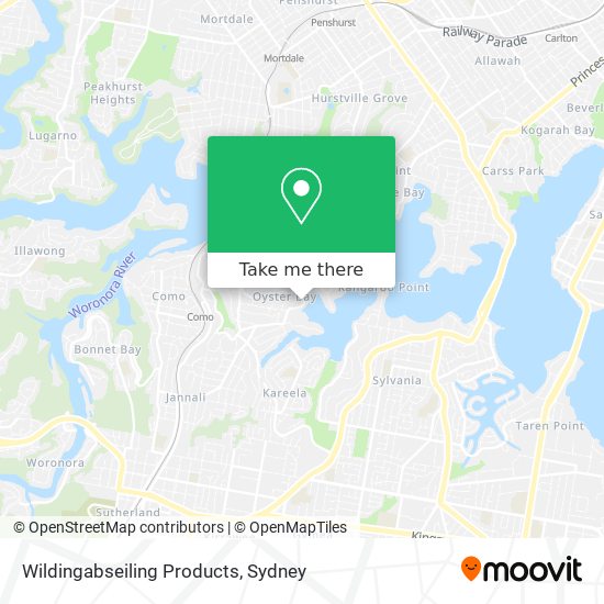 Wildingabseiling Products map