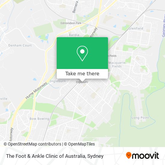 Mapa The Foot & Ankle Clinic of Australia