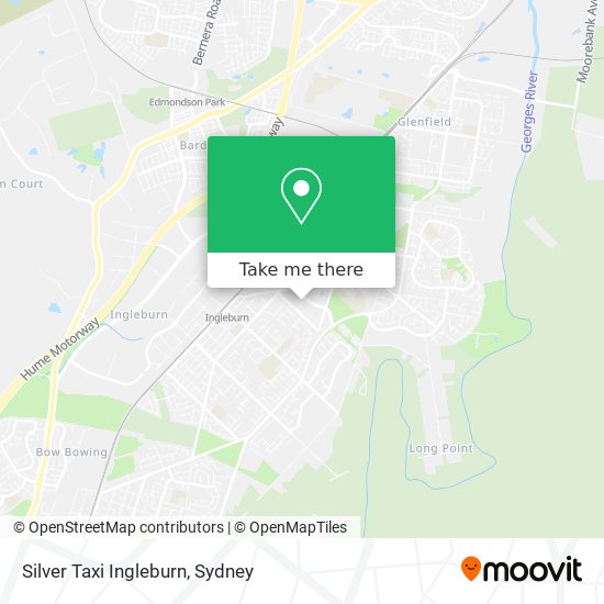 Mapa Silver Taxi Ingleburn