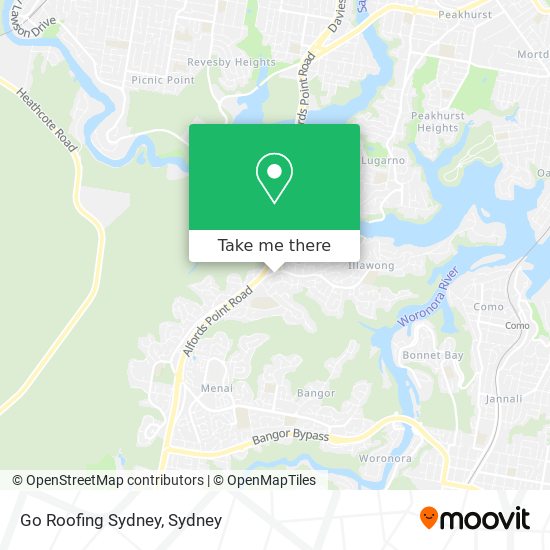 Go Roofing Sydney map
