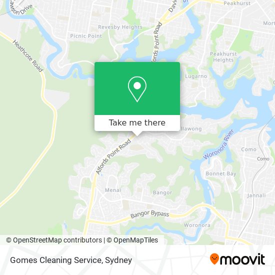 Mapa Gomes Cleaning Service