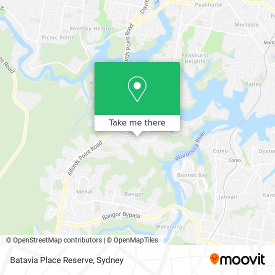 Mapa Batavia Place Reserve