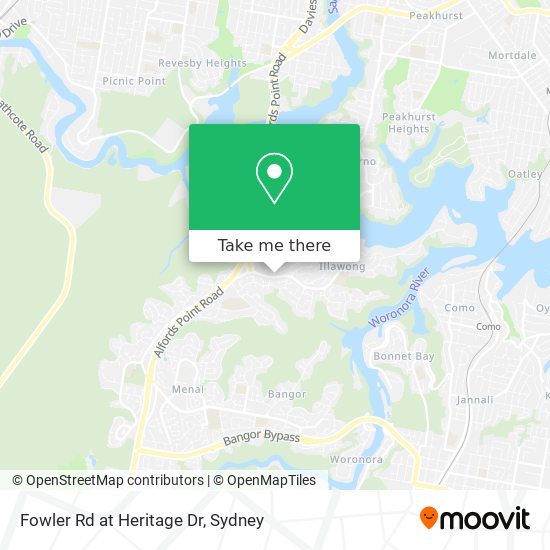 Mapa Fowler Rd at Heritage Dr